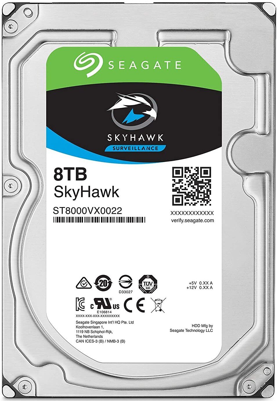 Seagate SkyHawk Surveillance Hard Drive Storage 8TB 3.5" - Office Furniture Direct