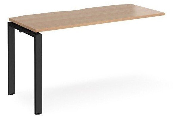 Dams Adapt Bench Desk One Person Extension - 1400 x 600mm - Beech