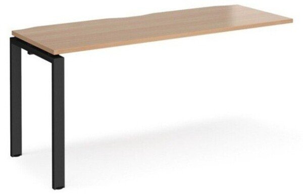 Dams Adapt Bench Desk One Person Extension - 1600 x 600mm - Beech