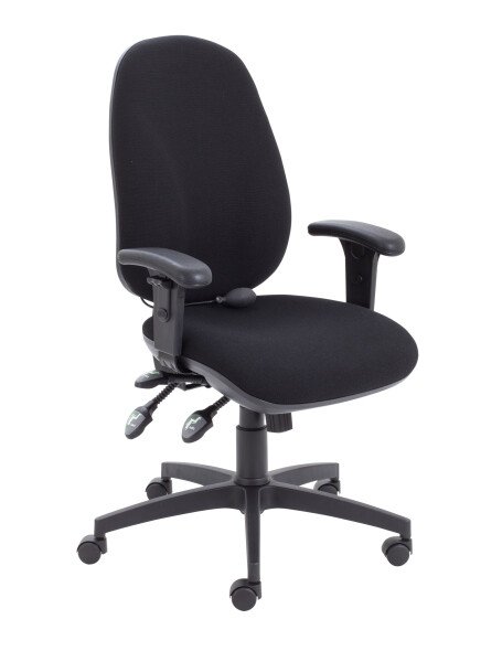 TC Concept Maxi Ergo Chair With Adjustable Arms - Black