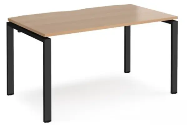 Dams Adapt Bench Desk One Person - 1400 x 800mm - Beech
