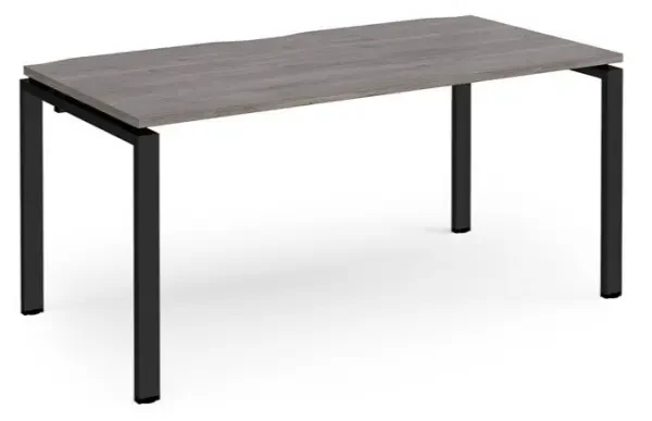 Dams Adapt Bench Desk One Person - 1600 x 800mm - Grey Oak