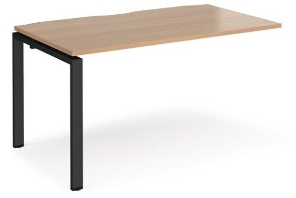 Dams Adapt Bench Desk One Person Extension - 1400 x 800mm - Beech