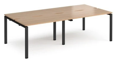 Dams Adapt Bench Desk Four Person Back To Back - 2400 x 1200mm