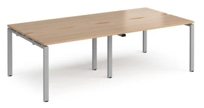Dams Adapt Bench Desk Four Person Back To Back - 1200mm Depth