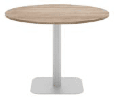 Elite Circular Meeting Table Square Base - 600mm