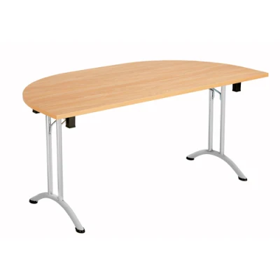 TC One Union Folding D-End Top Table - 1600 x 800mm