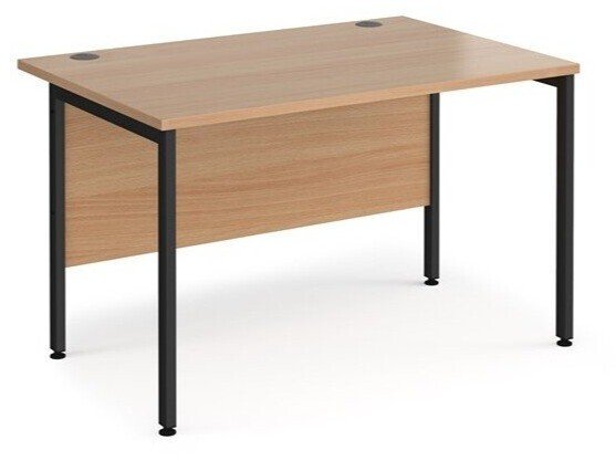 Dams Maestro 25 Rectangular Desk with Straight Legs - 1200 x 800mm - Beech