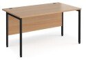 Dams Maestro 25 Rectangular Desk with Straight Legs - 1400 x 800mm