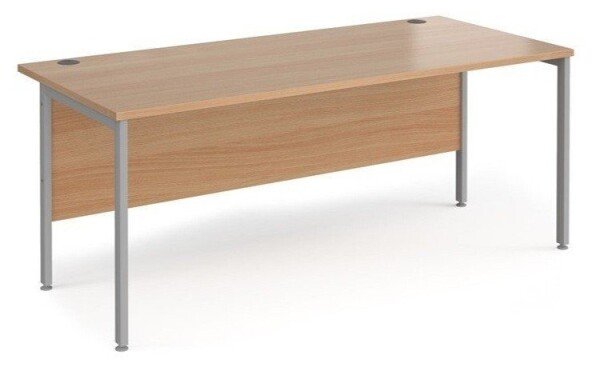 Dams Maestro 25 Rectangular Desk with Straight Legs - 1800 x 800mm - Beech