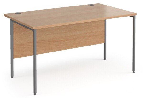 Dams Contract 25 Rectangular Desk with Straight Legs - 1400 x 800mm - Beech
