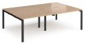 Dams Adapt Bench Desk Four Person Back To Back - 2400 x 1600mm
