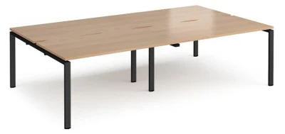 Dams Adapt Bench Desk Four Person Back To Back - 2800 x 1600mm