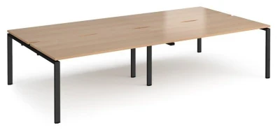 Dams Adapt Bench Desk Four Person Back To Back - 3200 x 1600mm