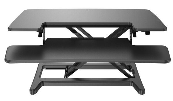 Dams Sora Height Adjustable Sit-Stand Workstations - Black