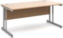 Dams Momento Rectangular Desk with Twin Cantilever Legs - 1600 x 800mm