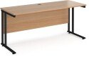 Dams Maestro 25 Rectangular Desk with Twin Cantilever Legs - 1600 x 600mm