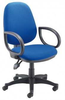 TC Calypso Ergo Chair With Fixed Arms - Royal Blue