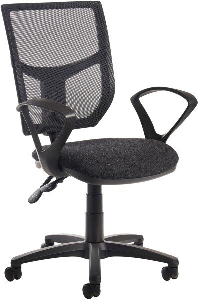 Dams Altino Operator Chair with Fixed Arms - Black