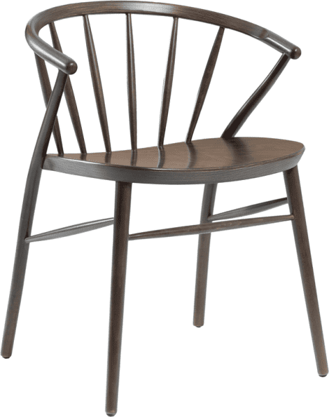 Zap Albany Spindle Back Armchair - Antique Grey