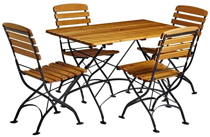 Zap Arch Rectangular Dining Set with Table and 4 Side Chairs Office