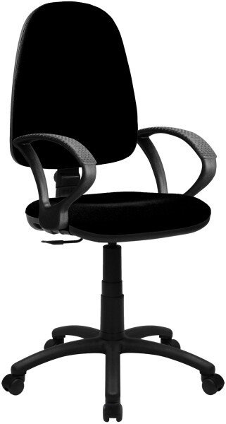 Nautilus Java 100 Operator Chair with Fixed Arms - Black