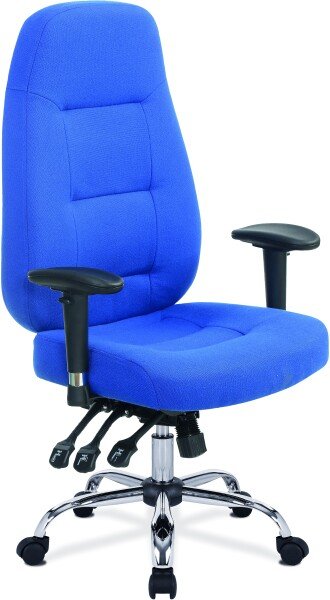 Nautilus Babylon 24 Hour Fabric Operator Chair - Blue