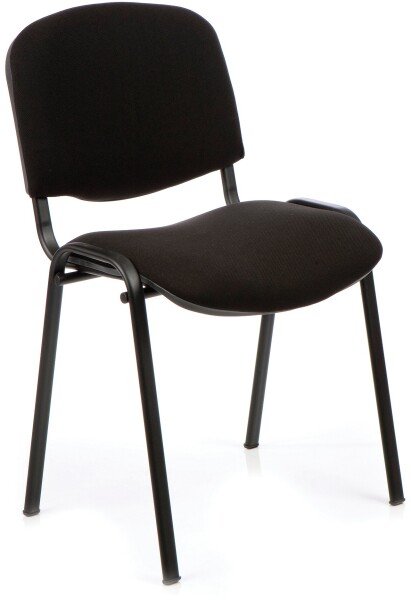 Nautilus ISO Conference Black Frame Fabric Chair - Black