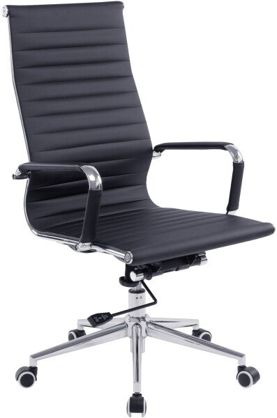 Nautilus Aura High Back Leather Executive Chair - Black