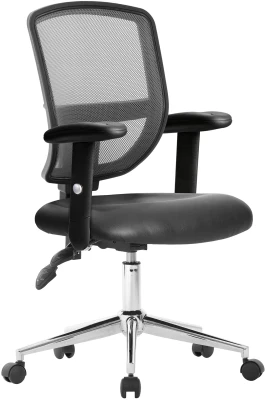 Nautilus Nexus Vinyl Operator Chair - Height Adjustable Arms