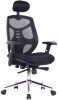 Nautilus Polaris High Back Mesh Synchronous Executive Armchair - Adjustable Headrest & Chrome Base