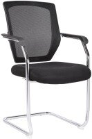 Nautilus Nexus Medium Back Two Tone Designer Mesh Visitor Chair with Sculptured Lumbar, Spine Support And Integrated Armrests