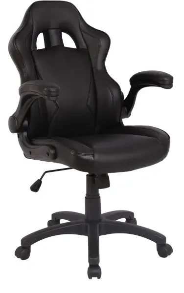 Nautilus Predator Executive Leather Effect Ergonomic Gaming Chair - Black
