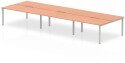 Dynamic Evolve Plus Bench Desk Six Person Back To Back - 4800 x 1600mm
