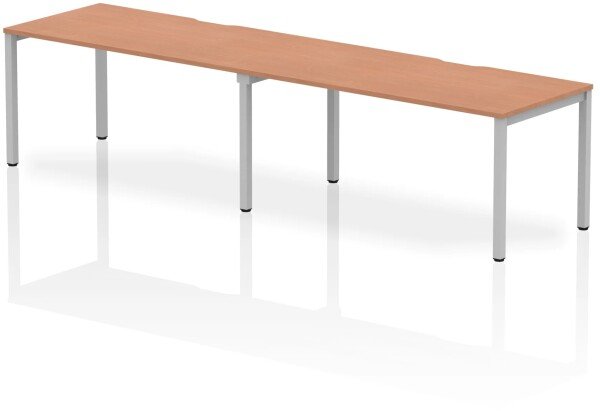 Dynamic Evolve Plus Bench Desk Two Person Row - 3200 x 800mm - Beech