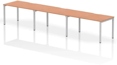 Dynamic Evolve Plus Bench Desk Three Person Row - 4200 x 800mm