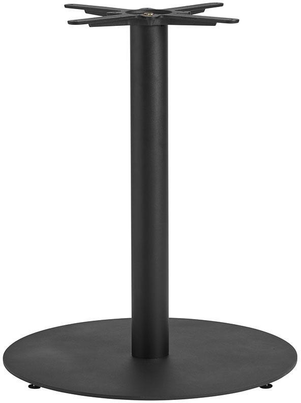 Zap Boston Sleek Large Round Table Base Modern Matt Black Finish