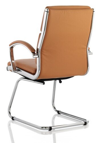 Dynamic Classic Bonded Leather Cantilever Chair