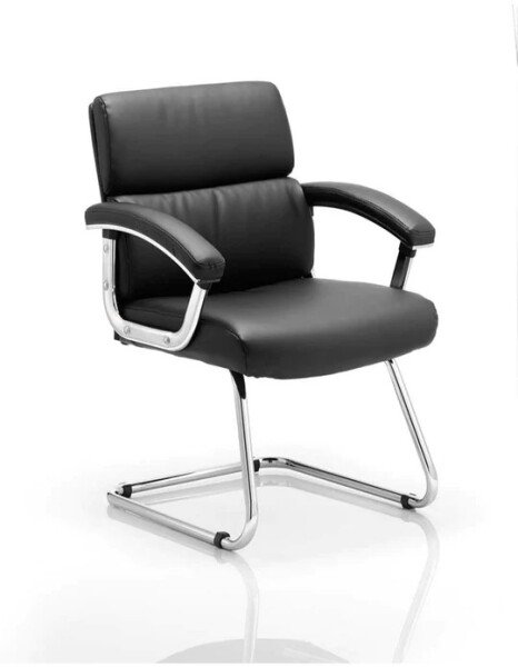 Dynamic Desire Cantilever Chair Black with Arms