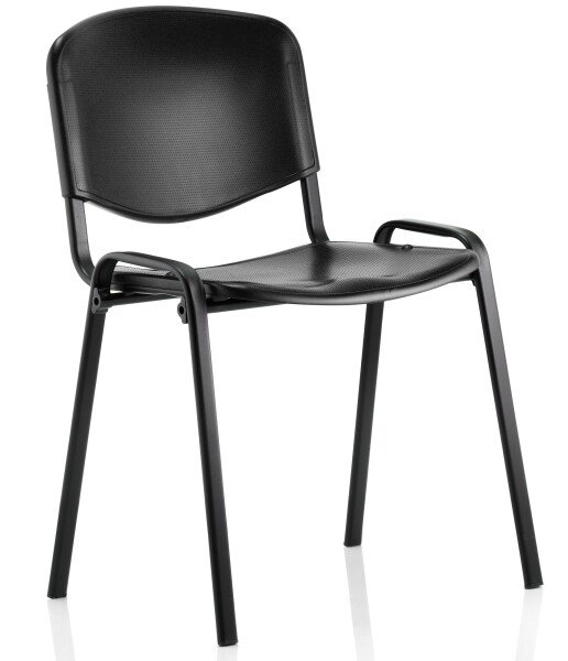 Dynamic ISO Black Frame Poly Chair - Black