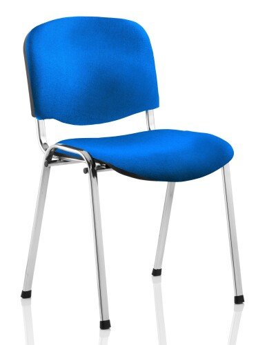 Dynamic ISO Chrome Frame Fabric Chair without Arms (Min Qty 4)