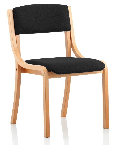 Dynamic Madrid Visitor Chair Without Arms - Black