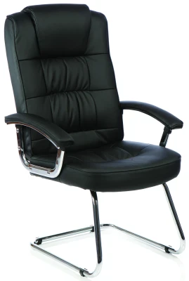 Dynamic Moore Bonded Leather Cantilever Chair