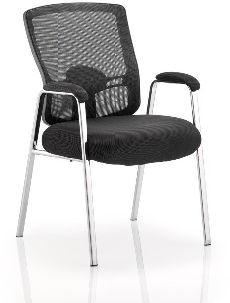 Dynamic Portland Visitor Chair Standard Fabric - Black