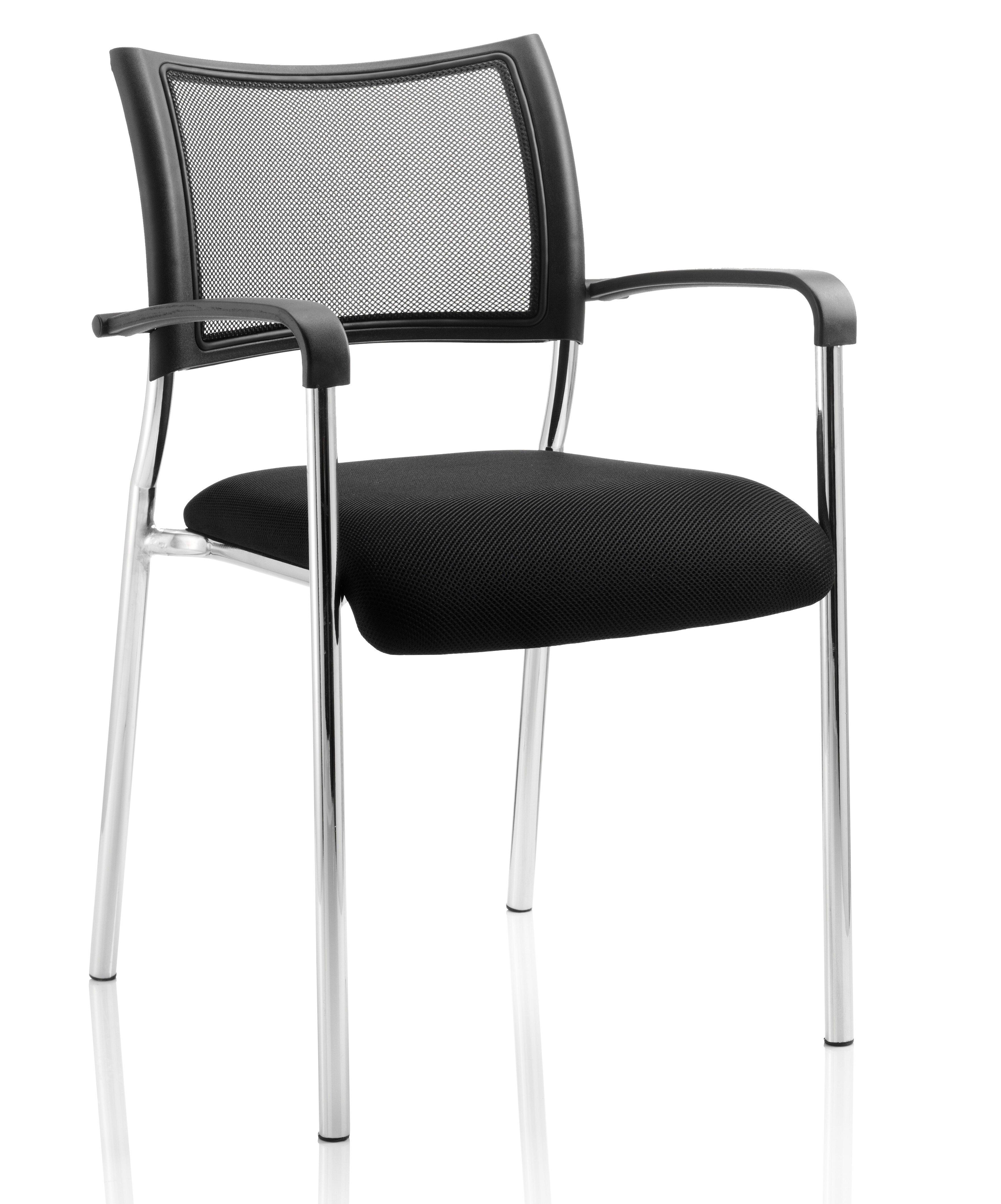 Brunswick Chair Chrome Frame, Cushioned Seat, Durable Design Office