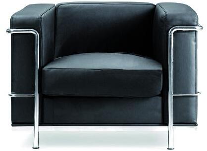 Nautilus Belmont Contemporary Cubed Faux Leather Single Seater Chair