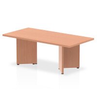 Dynamic Coffee Table with Wooden Panel Legs 1200 x 600mm