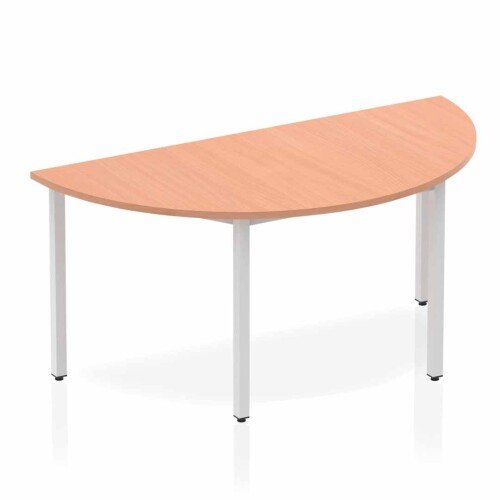 Dynamic Box Leg Semi-Circle Table