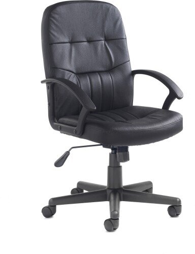 Dams Cavalier Faux Leather Managers Chair - Black