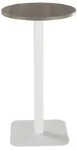 TC One Contract High Table 600mm Diameter - Grey Oak